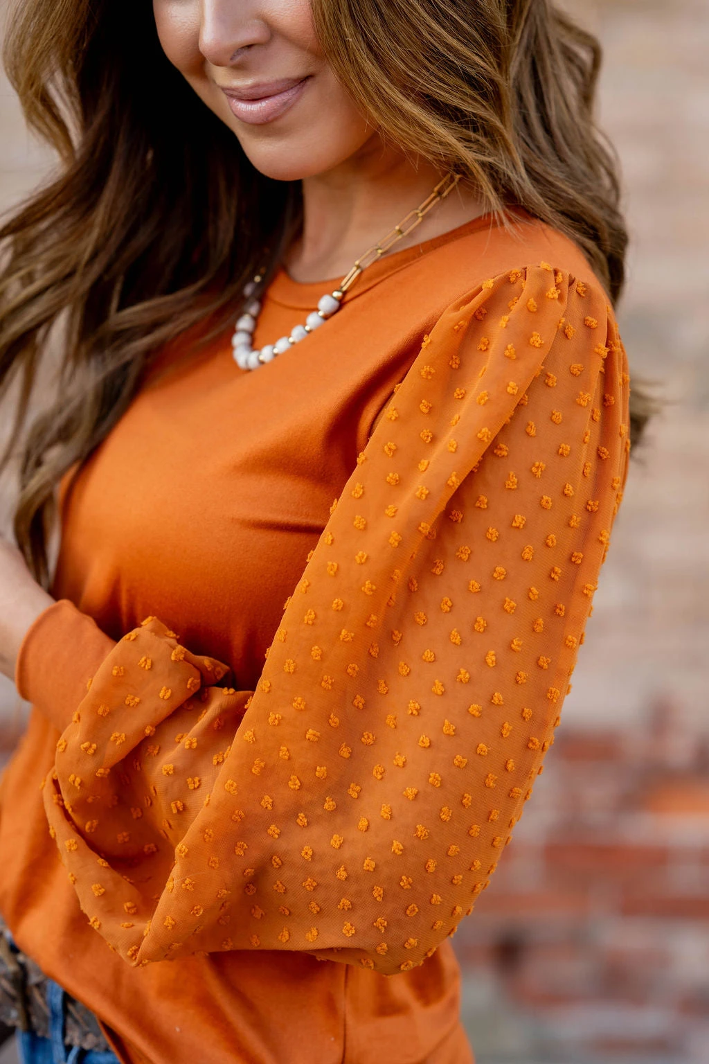 Swiss Dot Balloon Sleeve Blouse 9 Swiss Dot Balloon Sleeve Blouse - Image 9