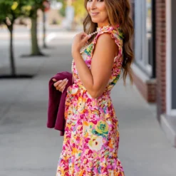 Brushed Magnolia Tie Waist Tank Dress -Women's Clothing Store untitled 5480 2