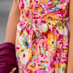 Brushed Magnolia Tie Waist Tank Dress -Women's Clothing Store untitled 5485 2