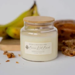 Betsey's Exclusive Banana Nut Bread Soy Wax Candle - 16oz