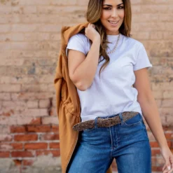 Basic Cuffed Sleeve Cotton Tee 38 Basic Cuffed Sleeve Cotton Tee -Women's Clothing Store untitled 5609 ad0ddf04 16c4 4641 9291 924793e44304