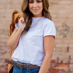 Basic Cuffed Sleeve Cotton Tee 23 Basic Cuffed Sleeve Cotton Tee -Women's Clothing Store untitled 5612 6f95384c 01b5 4307 8598 d2f273f5976d