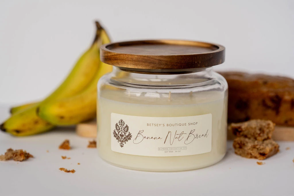 Betsey's Exclusive Banana Nut Bread Soy Wax Candle - 44oz 1 Betsey's Exclusive Banana Nut Bread Soy Wax Candle - 44oz