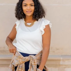 Super Soft Flutter Sleeve Tee 22 Super Soft Flutter Sleeve Tee -Women's Clothing Store untitled 5653 003f1e1b b882 4334 bb3f 07f6240975ac