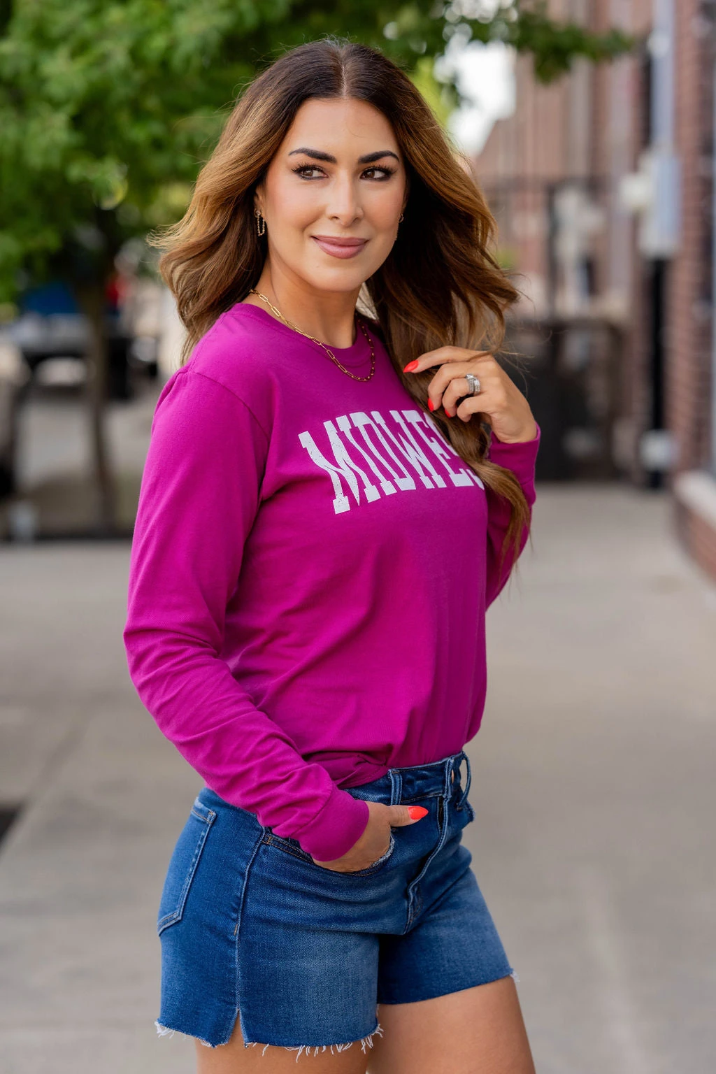 Midwest Long Sleeve Graphic Tee 16 Midwest Long Sleeve Graphic Tee - Image 16