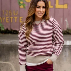 Everyday Striped Sweater -Women's Clothing Store untitled 5713 5119d271 7906 4851 8aa3 68ad95408b0c