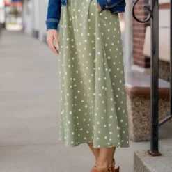 Midi Dot Skirt