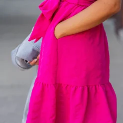 Subtle Plaid Tie Waist Dress -Women's Clothing Store untitled 5748 2