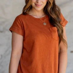 Vintage Pocket Accented Tee Dress 21 Vintage Pocket Accented Tee Dress -Women's Clothing Store untitled 5803