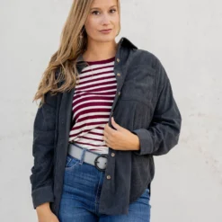 Heavily Corded Shacket