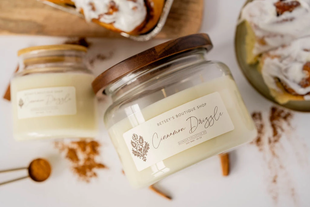 Betsey's Exclusive Cinnamon Drizzle Soy Wax Candle - 44oz 1 Betsey's Exclusive Cinnamon Drizzle Soy Wax Candle - 44oz