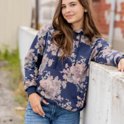 Vintage Floral Hooded Sweatshirt 25 Vintage Floral Hooded Sweatshirt -Women's Clothing Store untitled 5835