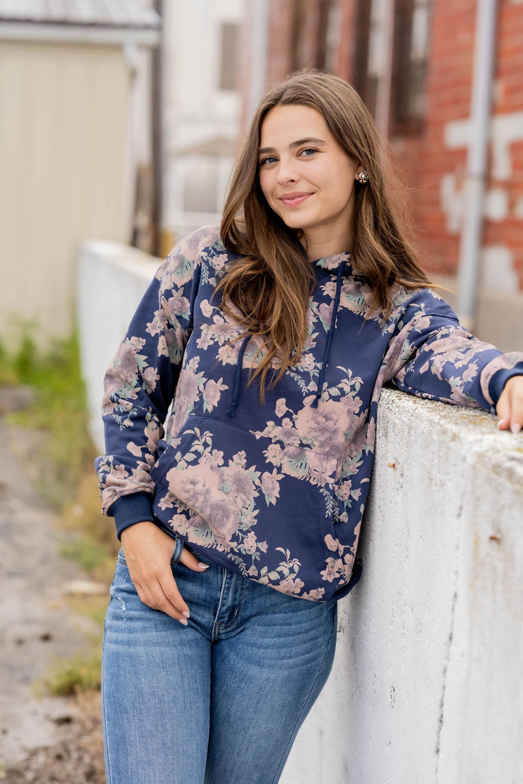 Vintage Floral Hooded Sweatshirt 9 Vintage Floral Hooded Sweatshirt - Image 9