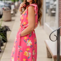 Painted Petals Ruffle Trim Dress 34 Painted Petals Ruffle Trim Dress -Women's Clothing Store untitled 5942 59a64c86 6156 45b3 8819 caa2b7411728