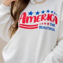 America The Beautiful Ribbed Graphic Crewneck -Women's Clothing Store untitled 5946 fb2458d0 d76f 42fc 8c0b 49a694fc1314