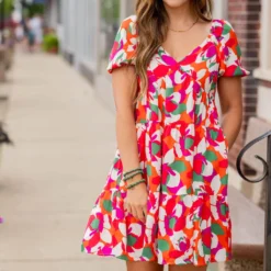 Tropics Tiered Babydoll Dress -Women's Clothing Store untitled 5964