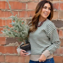 Everyday Striped Sweater -Women's Clothing Store untitled 5964 63da73cf 2e91 4635 8e3f e950f22536a3