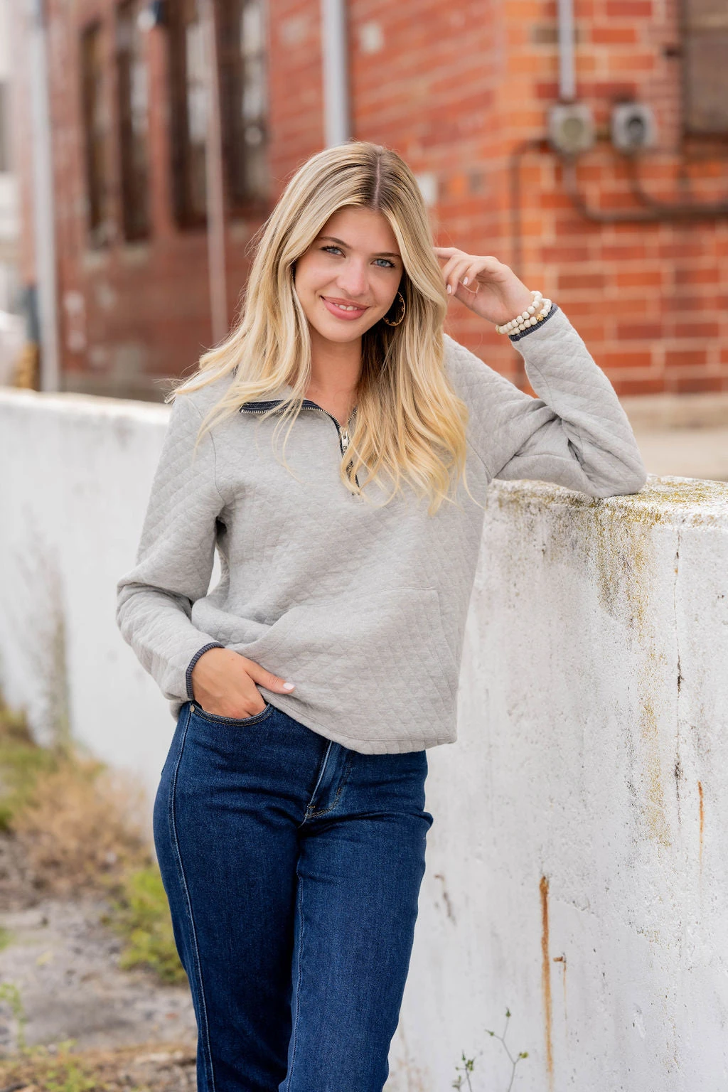 Quilted Quarter Zip Pullover 12 Quilted Quarter Zip Pullover - Image 12