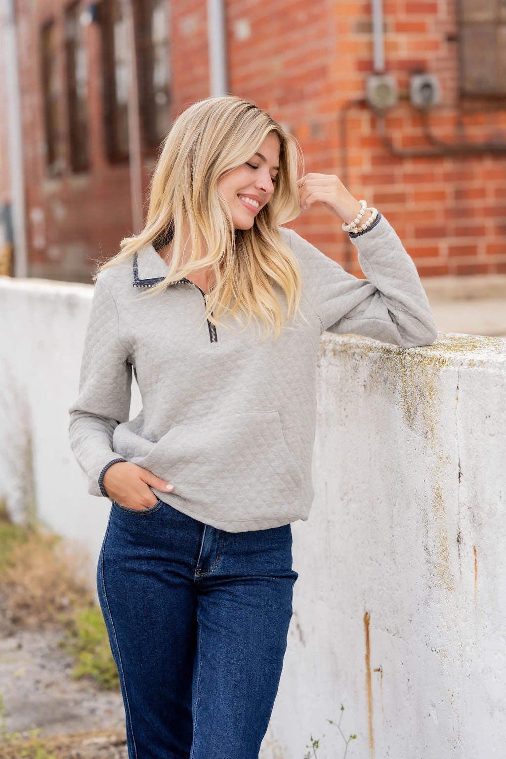 Quilted Quarter Zip Pullover 13 Quilted Quarter Zip Pullover - Image 13