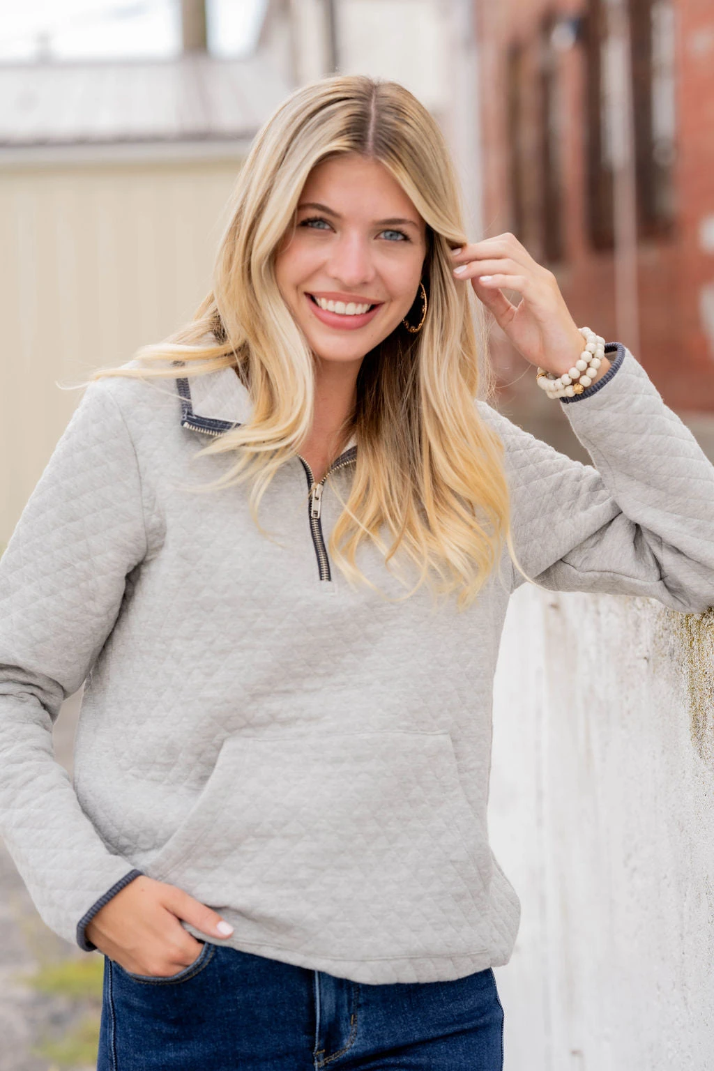 Quilted Quarter Zip Pullover 14 Quilted Quarter Zip Pullover - Image 14