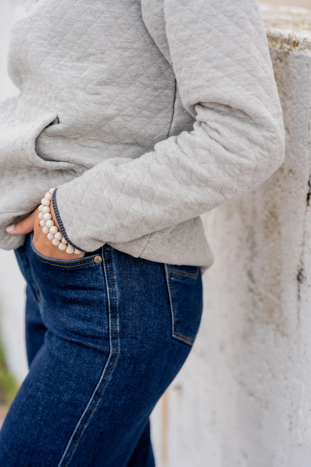 Quilted Quarter Zip Pullover 15 Quilted Quarter Zip Pullover - Image 15