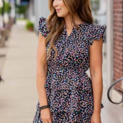 Wild Side Tiered Flutter Trim Dress -Women's Clothing Store untitled 5984 f644b9ee 5f65 44b8 927e 92e341dde733