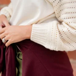 Cutout Sleeve Solid Body Sweater 23 Cutout Sleeve Solid Body Sweater -Women's Clothing Store untitled 6040