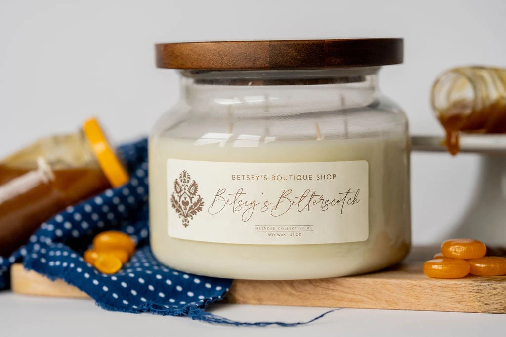 Betsey's Exclusive Butterscotch Soy Wax Candle - 44oz 1 Betsey's Exclusive Butterscotch Soy Wax Candle - 44oz