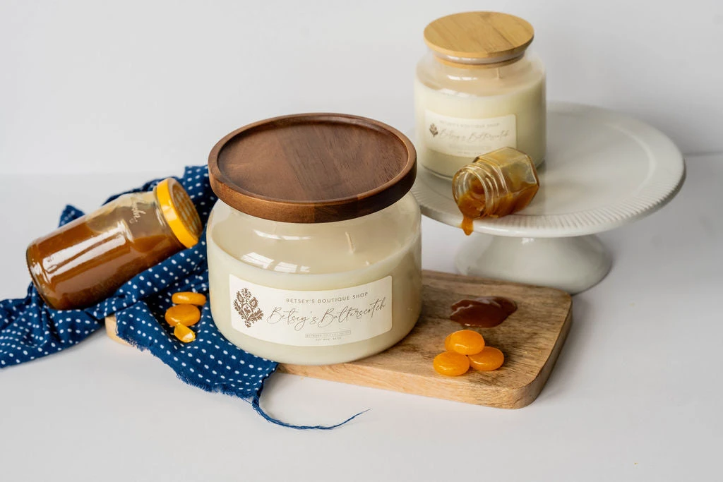 Betsey's Exclusive Butterscotch Soy Wax Candle - 44oz 6 Betsey's Exclusive Butterscotch Soy Wax Candle - 44oz - Image 6