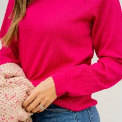 Woven Textured Sweatshirt 19 Woven Textured Sweatshirt -Women's Clothing Store untitled 6185 228542