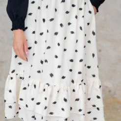 Sketched Double Ruffle Bottom Midi Skirt -Women's Clothing Store untitled 6281