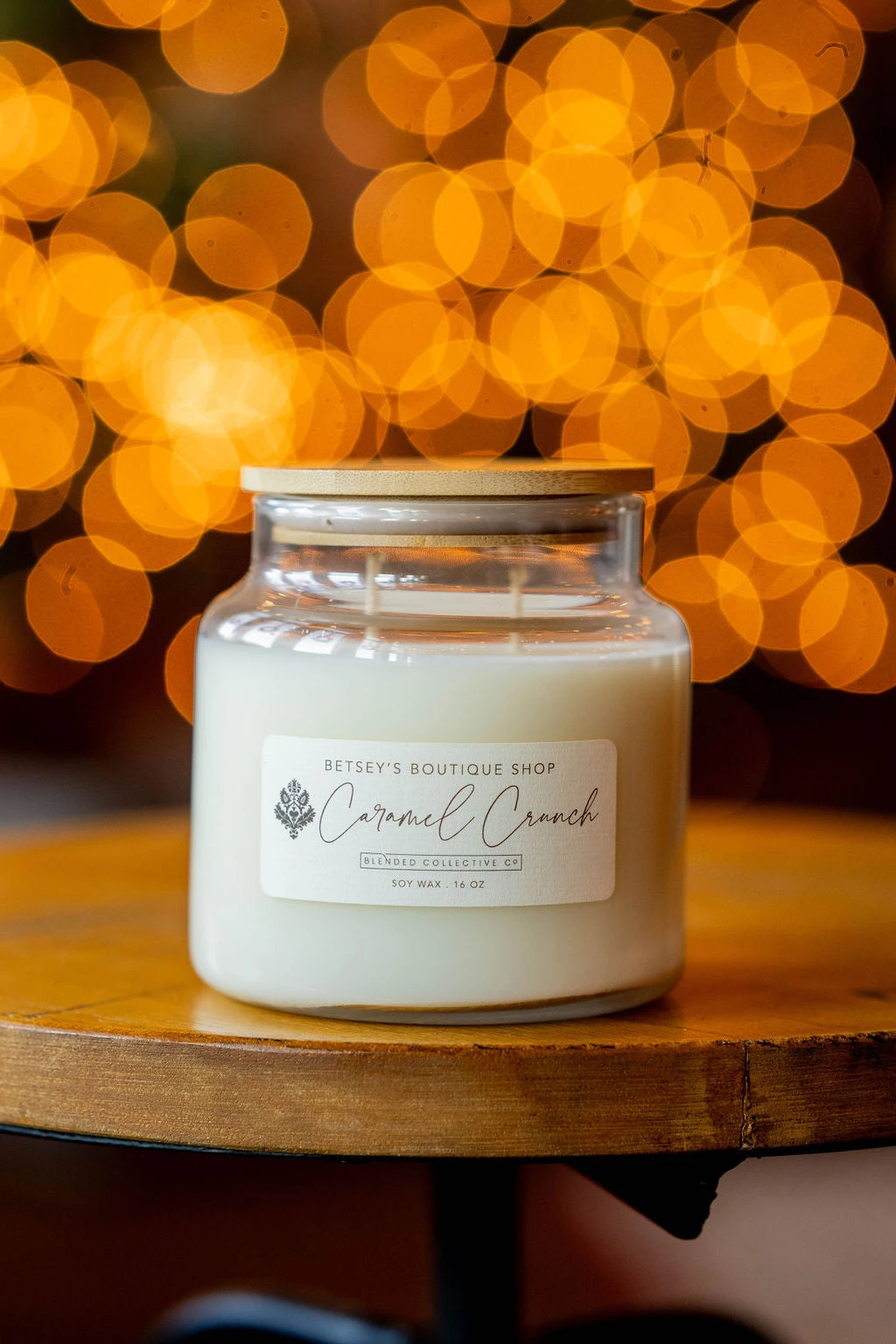 Betsey's Exclusive Caramel Crunch Soy Wax Candle - 16oz 7 Betsey's Exclusive Caramel Crunch Soy Wax Candle - 16oz - Image 7