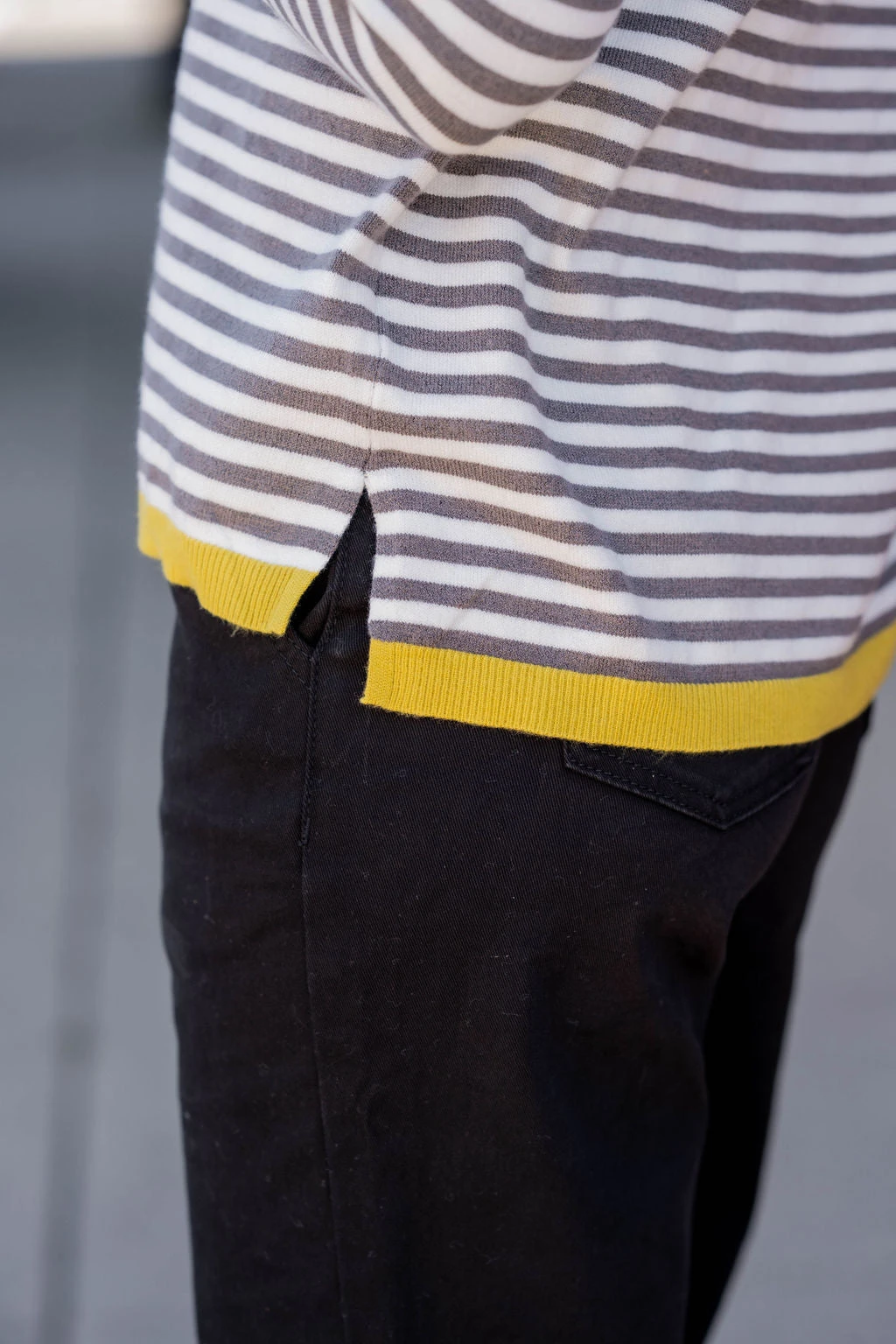 Striped Color Pop Sweater Tee 3 Striped Color Pop Sweater Tee - Image 3