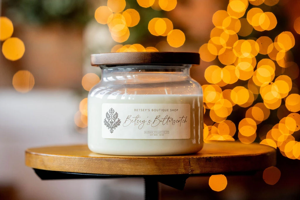 Betsey's Exclusive Butterscotch Soy Wax Candle - 44oz 7 Betsey's Exclusive Butterscotch Soy Wax Candle - 44oz - Image 7