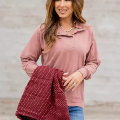 Rib Accented Button Pullover 29 Rib Accented Button Pullover -Women's Clothing Store untitled 6364 6d67396e 4de6 4d87 ac94 446cfbe3db18