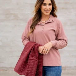Rib Accented Button Pullover 31 Rib Accented Button Pullover -Women's Clothing Store untitled 6374 a9b01694 2063 43ea 99d4 5b2efe37f7c5