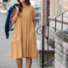 Flowy Tiered Midi Dress