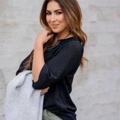 Stitched Dots 3/4 Sleeve V Blouse 26 Stitched Dots 3/4 Sleeve V Blouse -Women's Clothing Store untitled 6502 ca7f31ab 5768 47c1 ad34 42d1c46f3a90