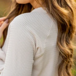 Woven Textured Sweatshirt 15 Woven Textured Sweatshirt -Women's Clothing Store untitled 6522 335953