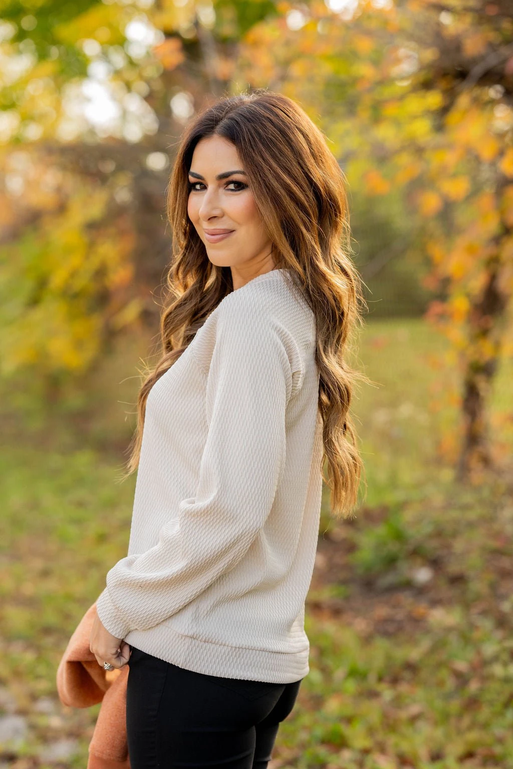 Woven Textured Sweatshirt 7 Woven Textured Sweatshirt - Image 7