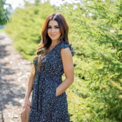 Speckle Ruffle Accented Dress 23 Speckle Ruffle Accented Dress -Women's Clothing Store untitled 6529 e0a82977 405e 46f2 ab19 8d3e47548741