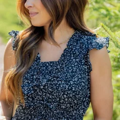 Speckle Ruffle Accented Dress 26 Speckle Ruffle Accented Dress -Women's Clothing Store untitled 6544 ffc7401d 3749 47fb 8bb6 51b887e9febd