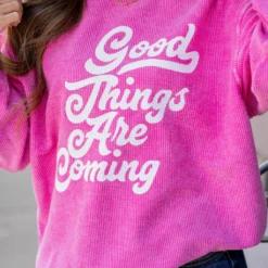 Retro Good Things Are Coming Ribbed Graphic Crewneck 10 Retro Good Things Are Coming Ribbed Graphic Crewneck -Women's Clothing Store untitled 6556 fb4c3ec7 f501 4915 b280 8d6d1dede911