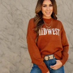 Midwest Ribbed Trim Sweater
