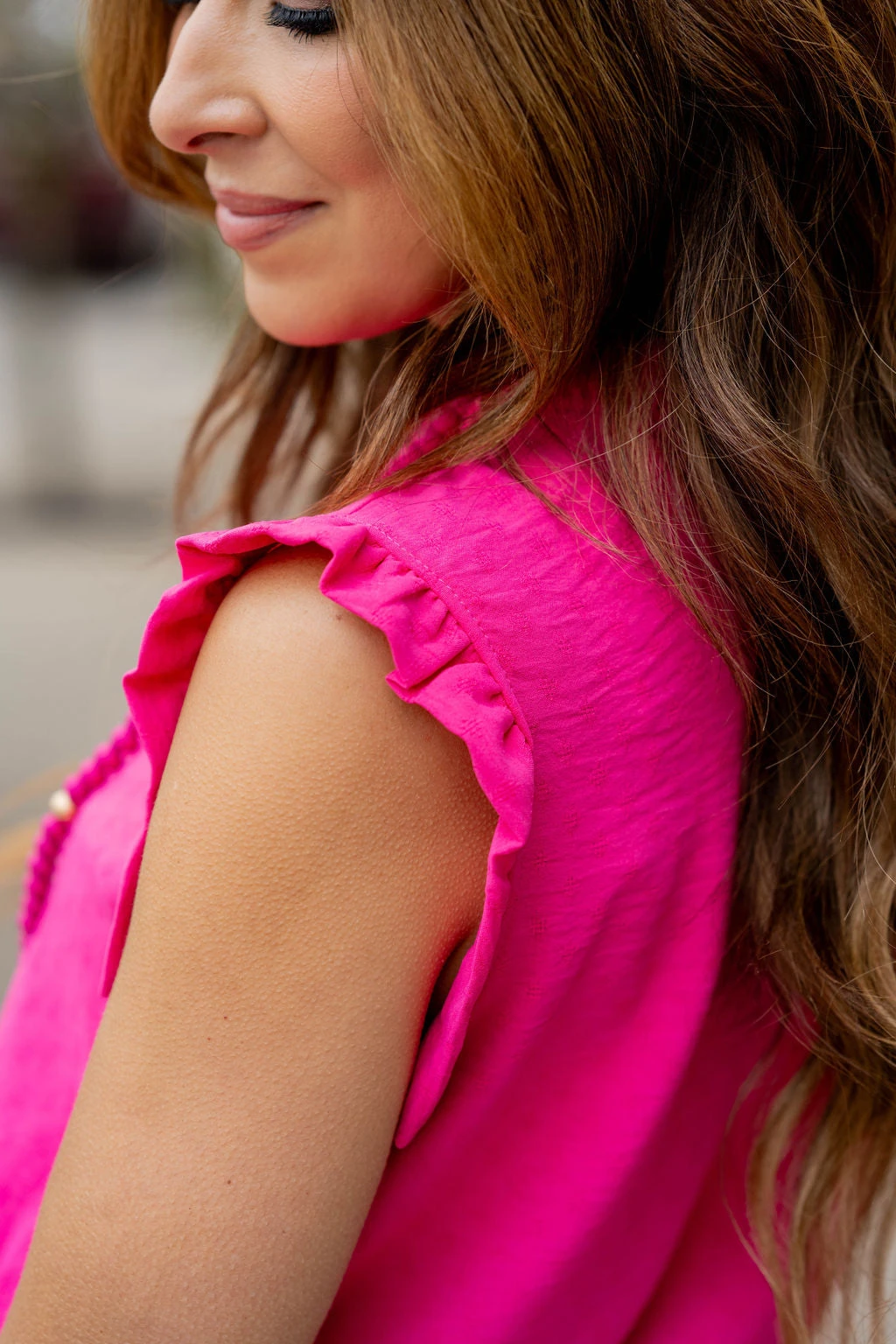 Stitched Dots Cinched Trim Tank 7 Stitched Dots Cinched Trim Tank - Image 7