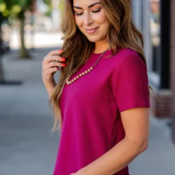 Micro Ribbed Tee -Women's Clothing Store untitled 6695