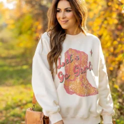 Let's Go Girls Graphic Crewneck