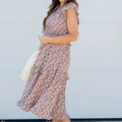 Mini Blooms Ruffle Tiered Midi Dress 9 Mini Blooms Ruffle Tiered Midi Dress -Women's Clothing Store untitled 6731