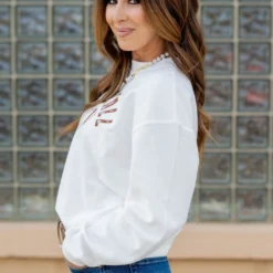 Vintage Football Ribbed Graphic Crewneck 5 Vintage Football Ribbed Graphic Crewneck -Women's Clothing Store untitled 6735