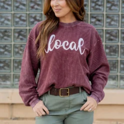 Local Ribbed Graphic Crewneck